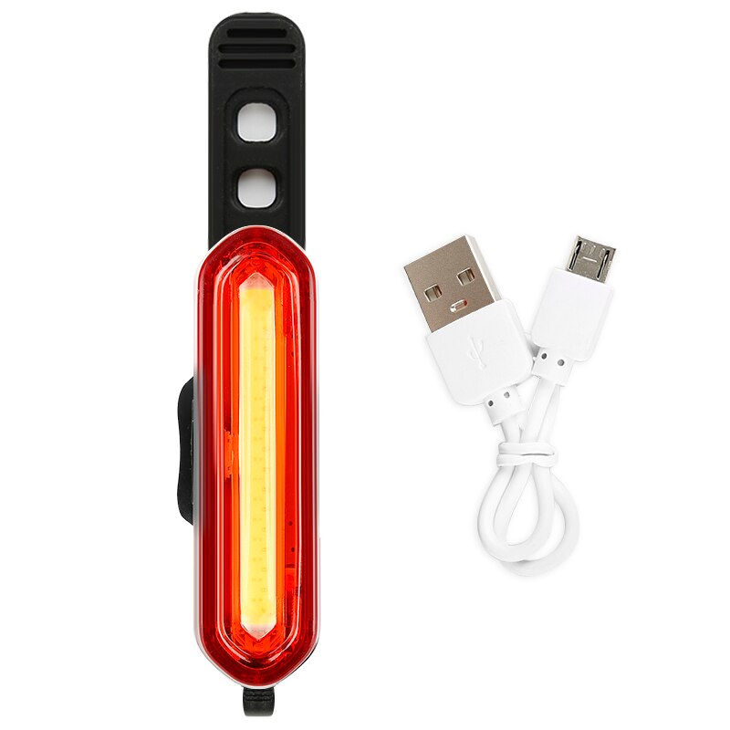 Usb Batterij Fietslicht Zadelpen Fiets Achterlichten Achter Led Chip Cob IPX6 Regen Waterdichte Fiets Accessoires
