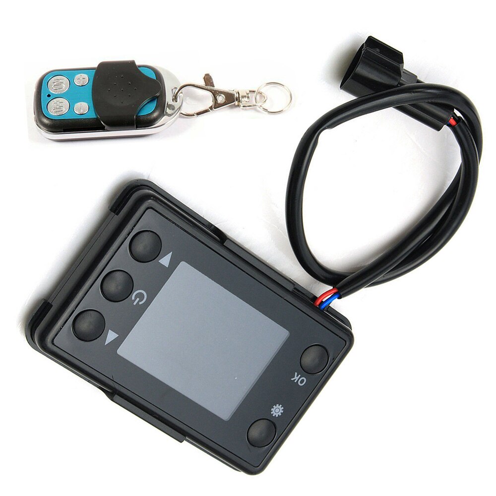 Black Plastic LCD Monitor Switch Remote Controller Truck Car Vehicle Diesel Air Parking Heaters Accessories Heater Parts 12V/24V