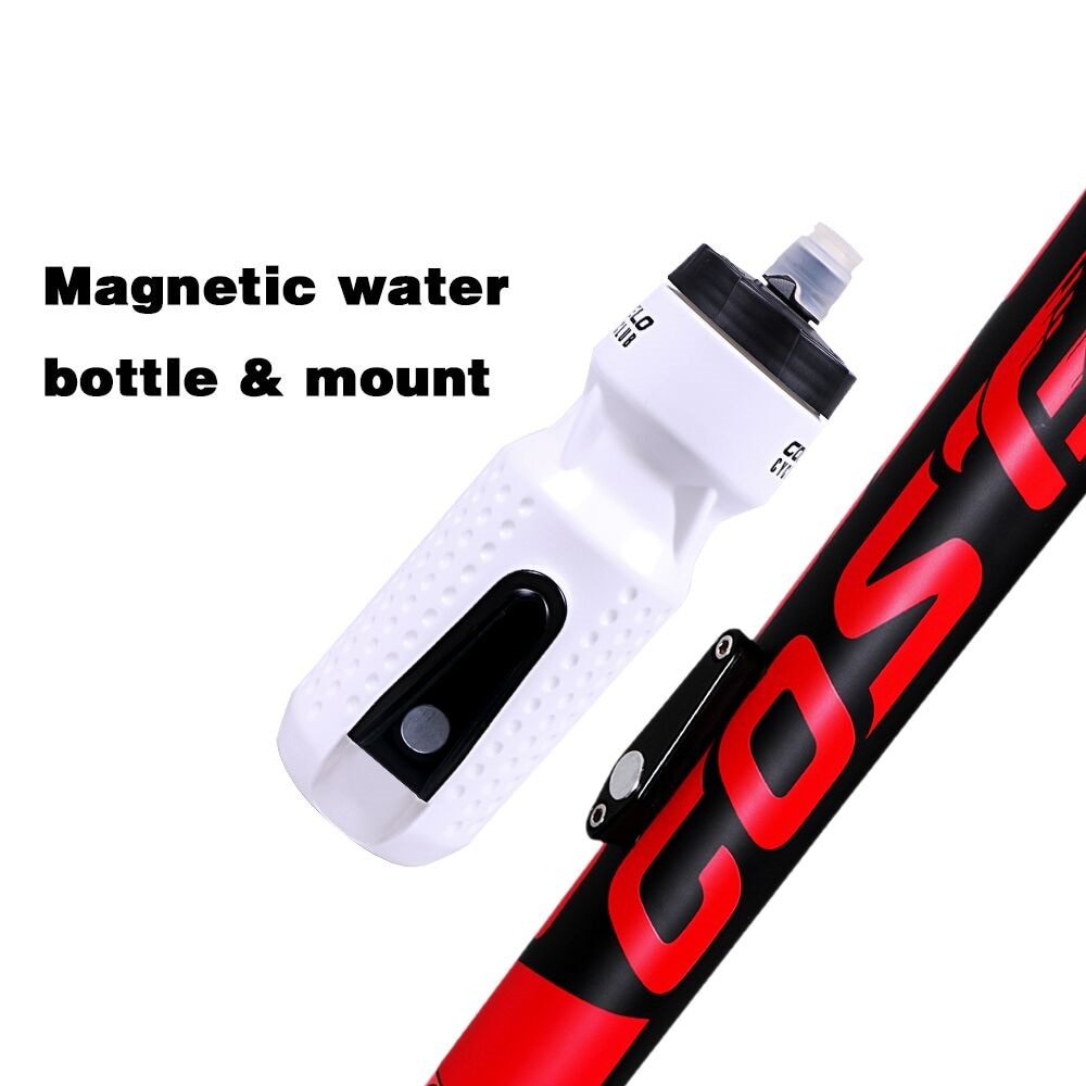 710ml Tragbare Fahrrad Flasche Magnetische Montieren KäFeige Halfter Radfahren draussen Sport Wasser Flasche Drücken ciclismo