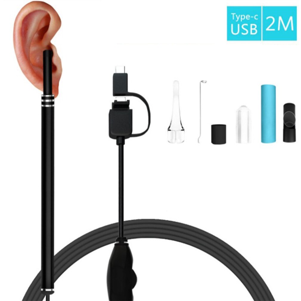 USB Ear Cleaning Endoscop Tool HD Visual Ear Spoon Earpick With Mini Camera Pen Ear Care In-ear Cleaning Endoscope