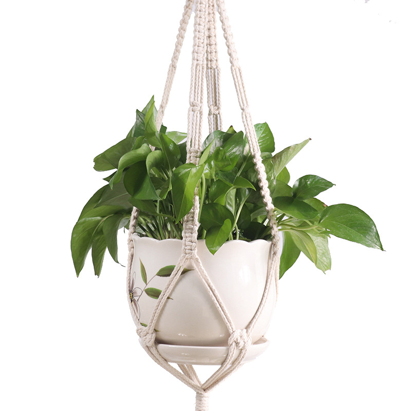 sales 100% handmade macrame plant hanger flower /pot hanger for wall decoration countyard garden