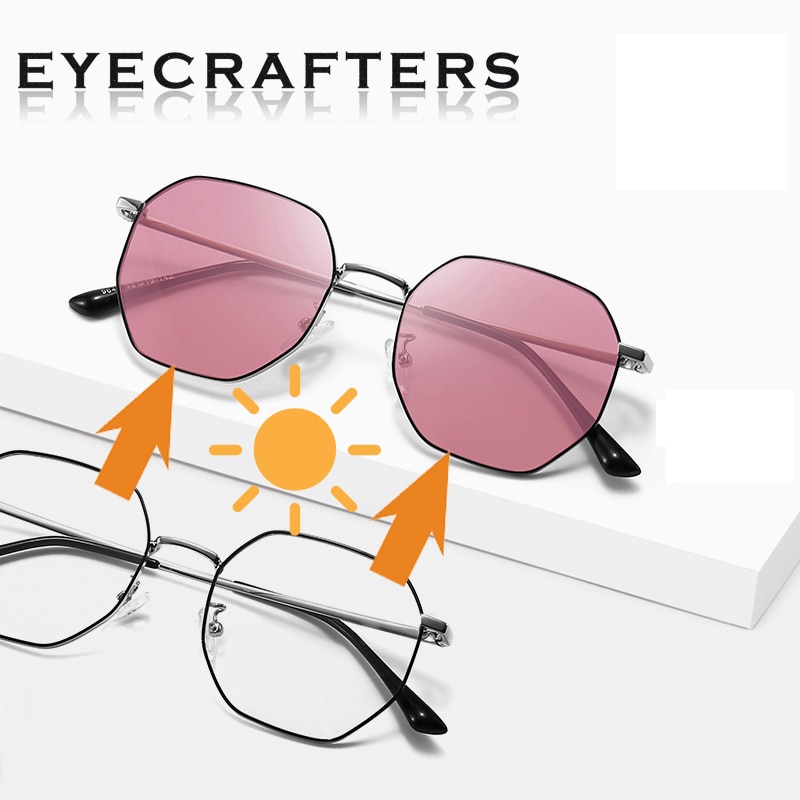 Eyecrafetrs dames heren anti-blauw licht bril bril leesbril montuur computerbril meekleurende bril