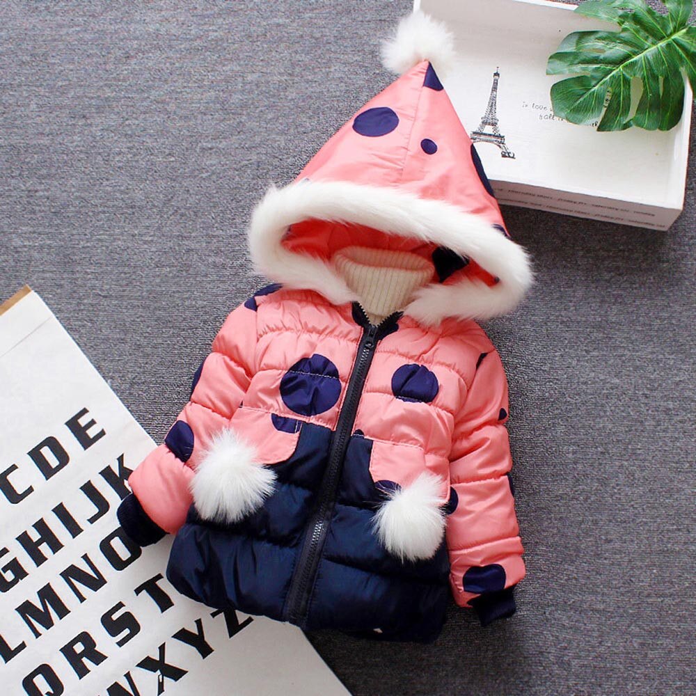 Baby Infant Girls Fur Winter Warm Coat Cloak Jacket Thick Warm Clothes Baby Girl Cute Hooded Long Sleeve Coats Jacket