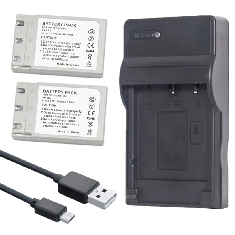 Battery or Charger For Konica DR-LB4 Revio KD-310 310Z 400Z 410Z 420Z 500Z 510Z