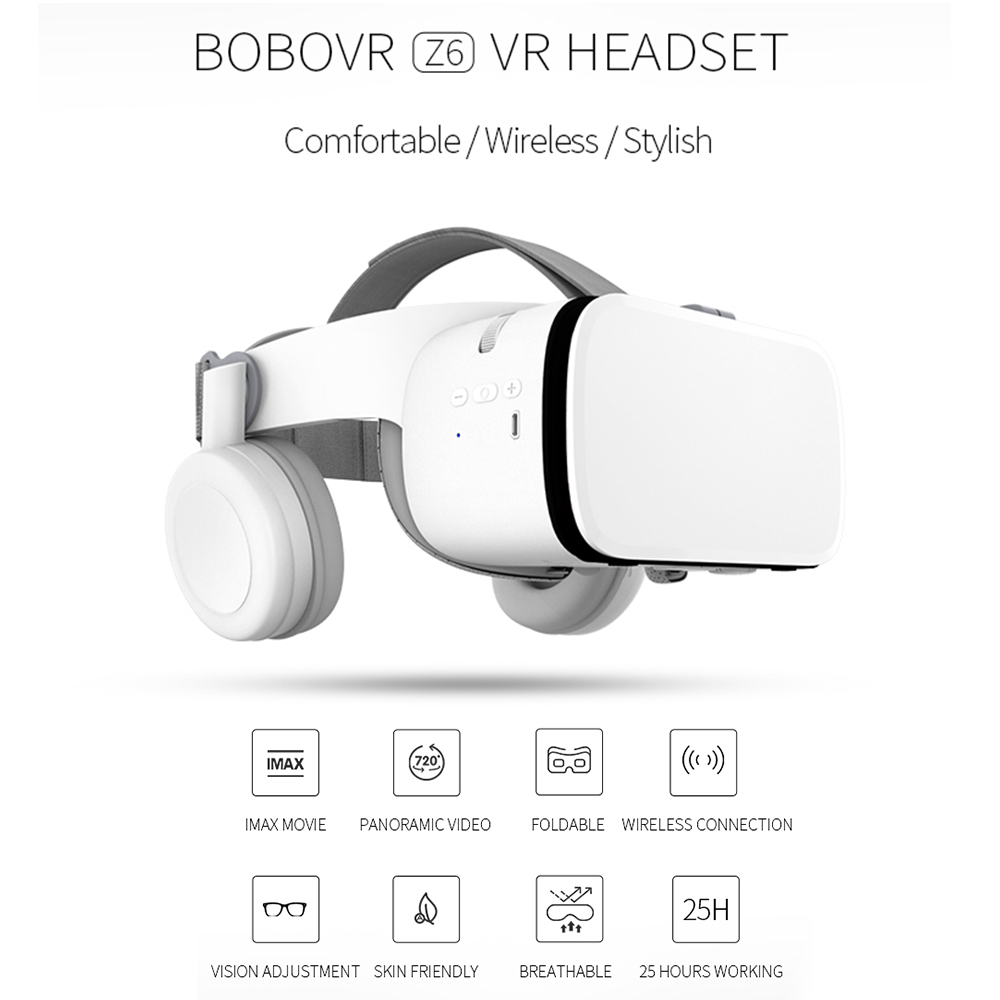 Ademend Bluetooth4.2 Helm 3D Vr Bril Virtual Reality Headset Voor Smartphone Goggles Home Theater Viar Verrekijker