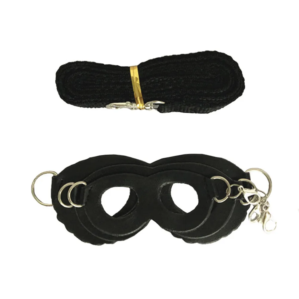 Hamster écureuil petit animal de compagnie sangle de poitrine laisse corde de Traction planeur de sucre corde de Traction extérieure petit animal de compagnie coupe-vent Anti perte corde: Black