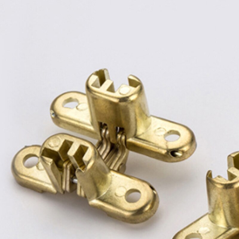 8 /10 /12 Mm Copper Barrel Hinges Cylindrical Hidden Cabinet Concealed Invisible Brass Hinges Mount Furniture Hardware