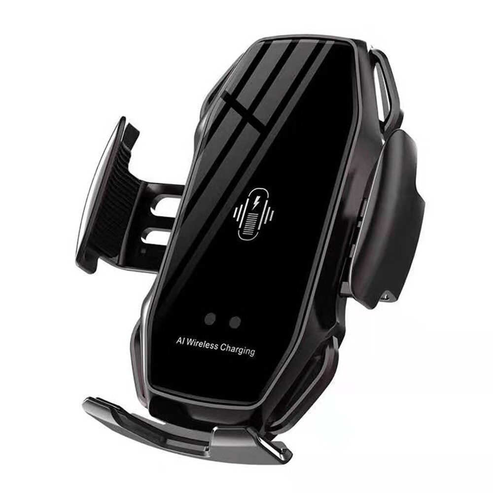 Automatische klem 10w qi draadloze autolader voor iphone 11 pro max x xr qi draadloze autolader voor samsung  s8 s9 telefoonhouder: Paars 