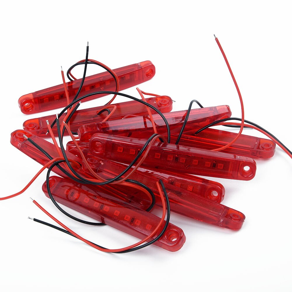 Parts Side lights Accessories Replacement Set Truck 20pcs 9 LED ABS Bulbs Plastic