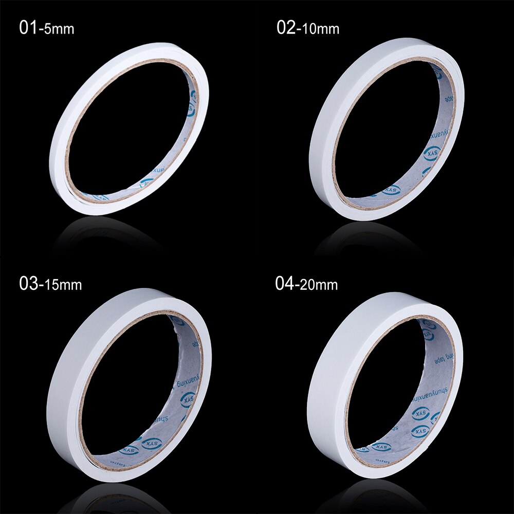 5Rolls/lot Seamless Double Faced Powerful Adhesive Tape Paper Double Sided Sticky Strip Mounting Fixing Pad Craft Supplies