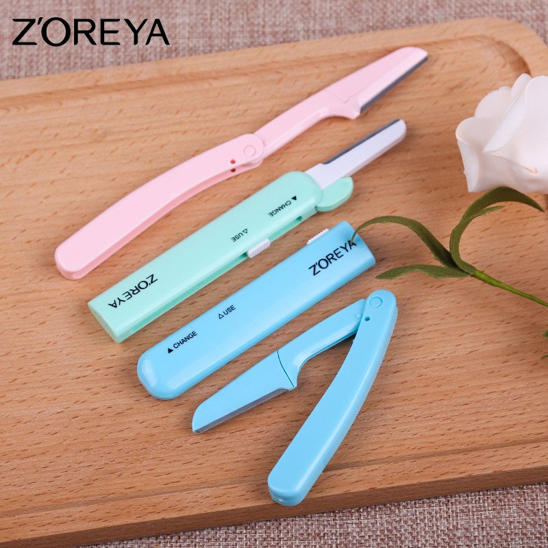 ZOREYA Brand Eyebrow Trimmer With Import Blade Safe Shaving Razors Makeup Tool For Basic Beauty