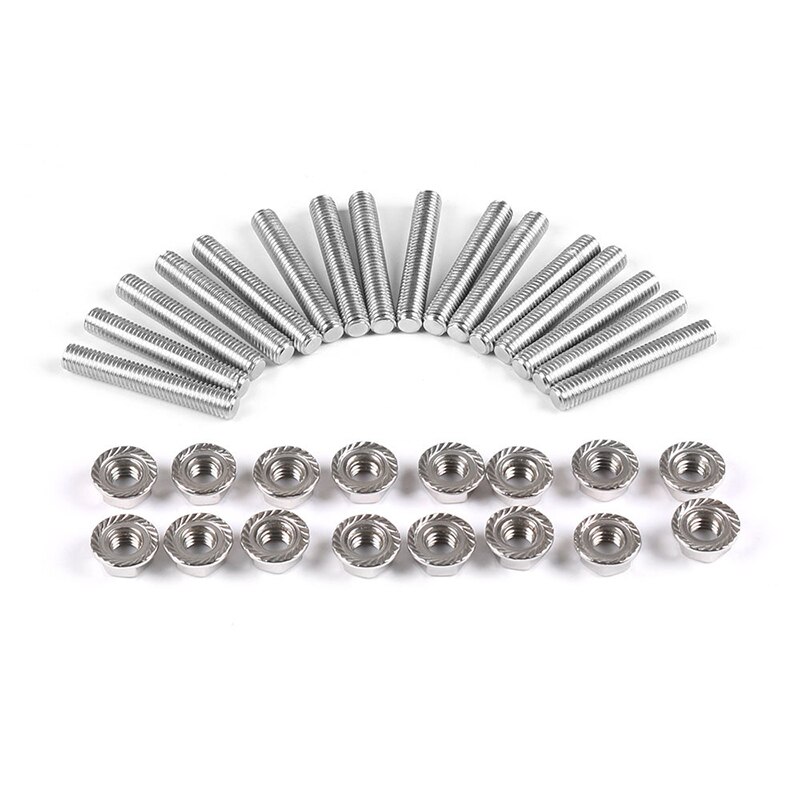 Hamsit stainless steel exhaust manifold bolt hardware kit Universal For Ford 4.6L-5.4L V8 engine Car Accessories: Default Title