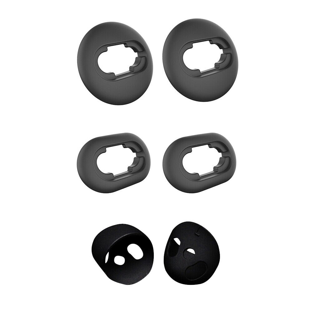 Silicone Ear Tips for Samsung Galaxy Buds live Eartips True Wireless Earbuds Tips Earplugs Earphone Silicone Case Ear Cap: black 3Pairs