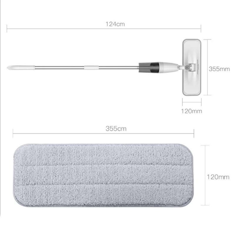 Geschikt Voor Xiaomi Mijia Deerma Vervangen Mop Voor Mi Mijia Waternevel Mop 360 Roterende Schoonmaakdoekje Hoofd Houten Fiber doek C2