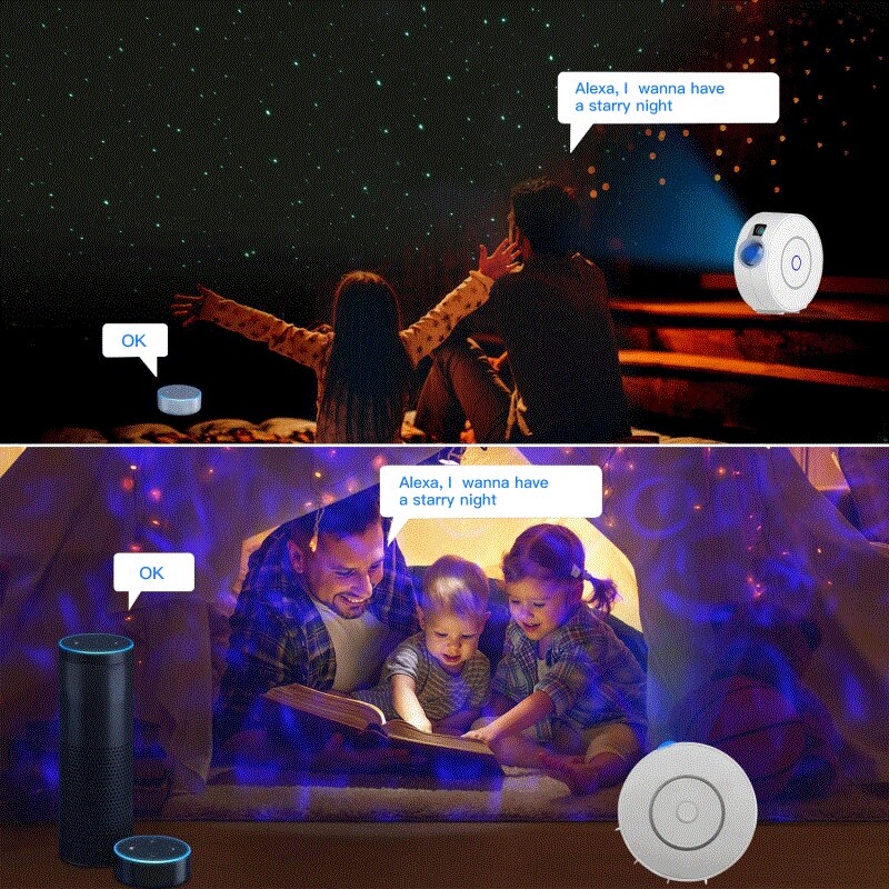 Projection lamp Smart Star Projector APP Remote LED Starry Sky Projector Light Tuya WIFI Smart Star Galaxy Night Lamp Projector