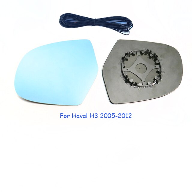 TVYVIKJ boczne lusterko wsteczne niebieskie szkło obiektyw dla Haval H3 H6 H5 H2 2005-2018 szerokokątny widok anty blask drzwi lustro skrzydło: 05 Haval Heated