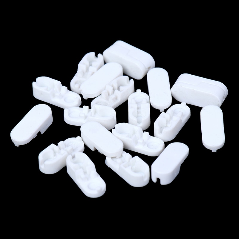 20 stücke Kunststoff Rollos Ziehen Schnur Stecker Vorhang Kette Anschluss für Vertikale Jalousien Pvc-h-streifen Schreiner Ersatz Werkzeug Ersatz