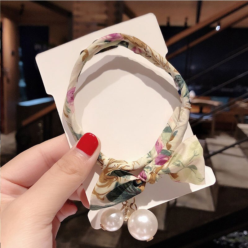 Moño de flores para mujer, Donut para hacer moños, perlas grandes dulces, herramienta de fabricación de cabello artesanal, accesorios para el cabello: 5