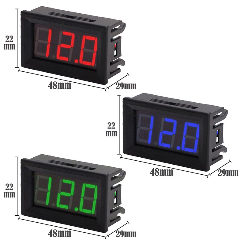 Neue Mini Drei-draht 70-500V AC Digital Voltmeter, Voltmeter Mit Verpolung Schutz, schaltung Messung Voltmeter ^