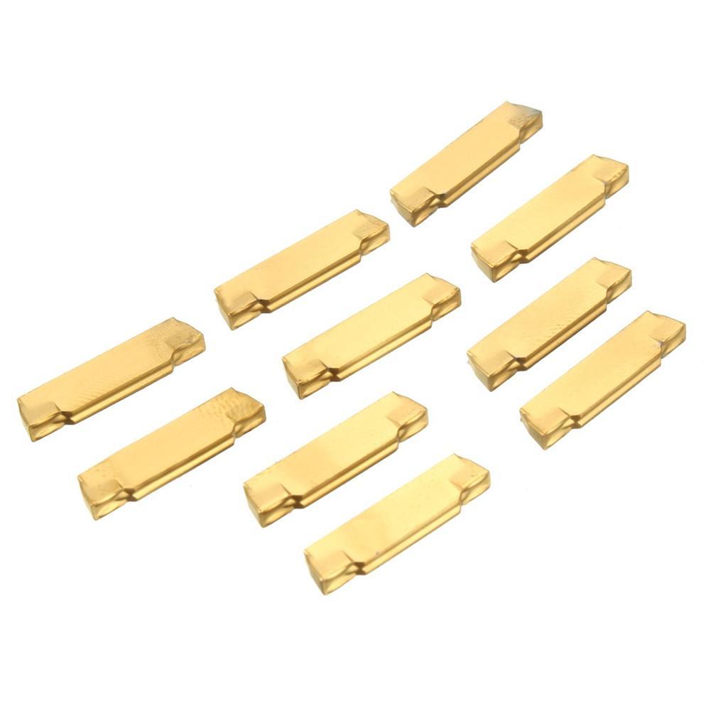 Support de coupe d'alésage à rainurage à tour à commande numérique 10 pièces MGMN200-G lame d'insertion en carbure cémenté + MGEHR1212-2