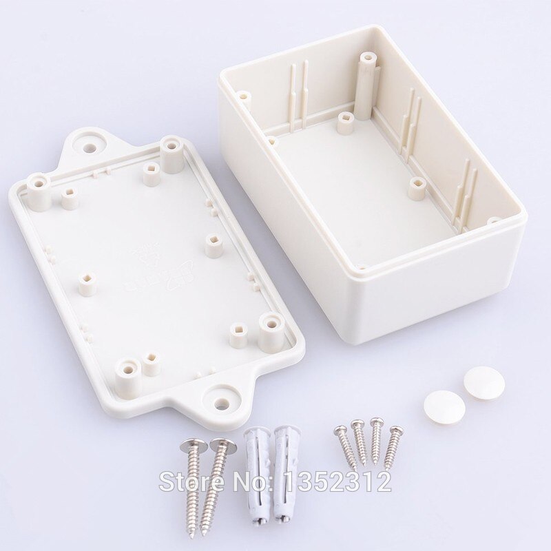2 pcs/lot 85*55*35mm abs plastic enclosure for electronic pcb plastic box led driver wall-mounted waterpoof box