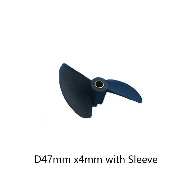 Hélice marina de dos aspas Rc, paleta de nailon P40 * D27 30 32 35 38 40 45 47mm, hélices de 3,17mm, 4mm de paso para piezas de barcos RC DIY: Azul marino