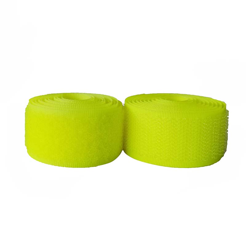 2-10Cm Breedte Fluorescerende Yellowno Zelfklevende Haak Loop Sluiting Tape Voor Naaien Magic Tape Sticker Bandjes