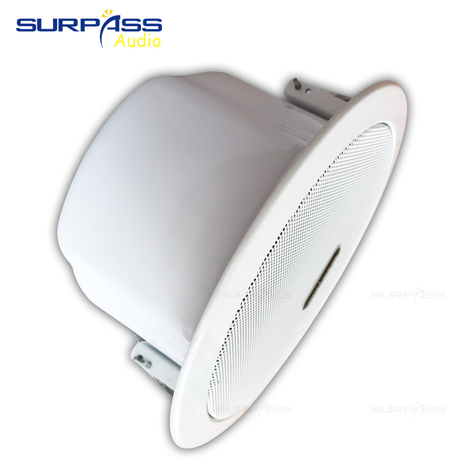 6.5inch Coxial Ceiling Speaker With Back Cover For Home Background Music System PA System Roof Speaker Subwoofer Horn