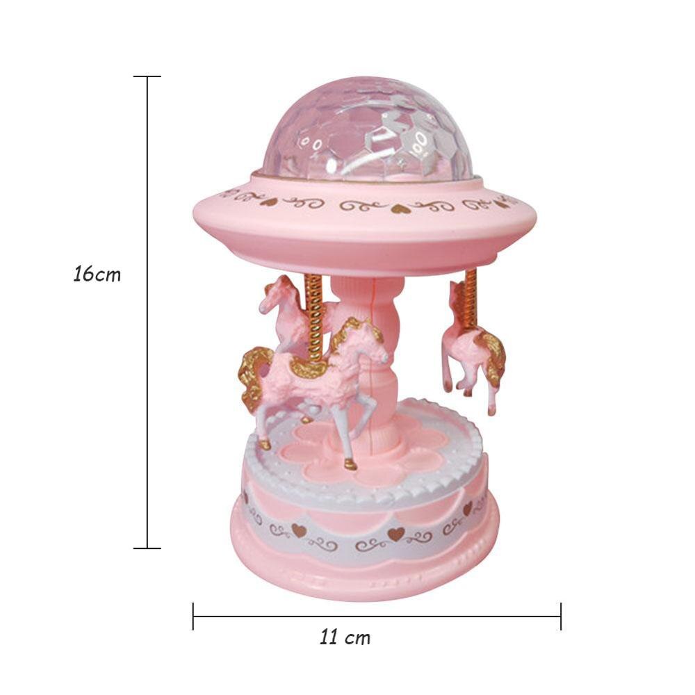 Baby Lichtgevende Speelgoed Starry Light Night Carrousel Muziekdoos Speler Projector Lamp Baby Kids Led Slaap Sussen Verlichting