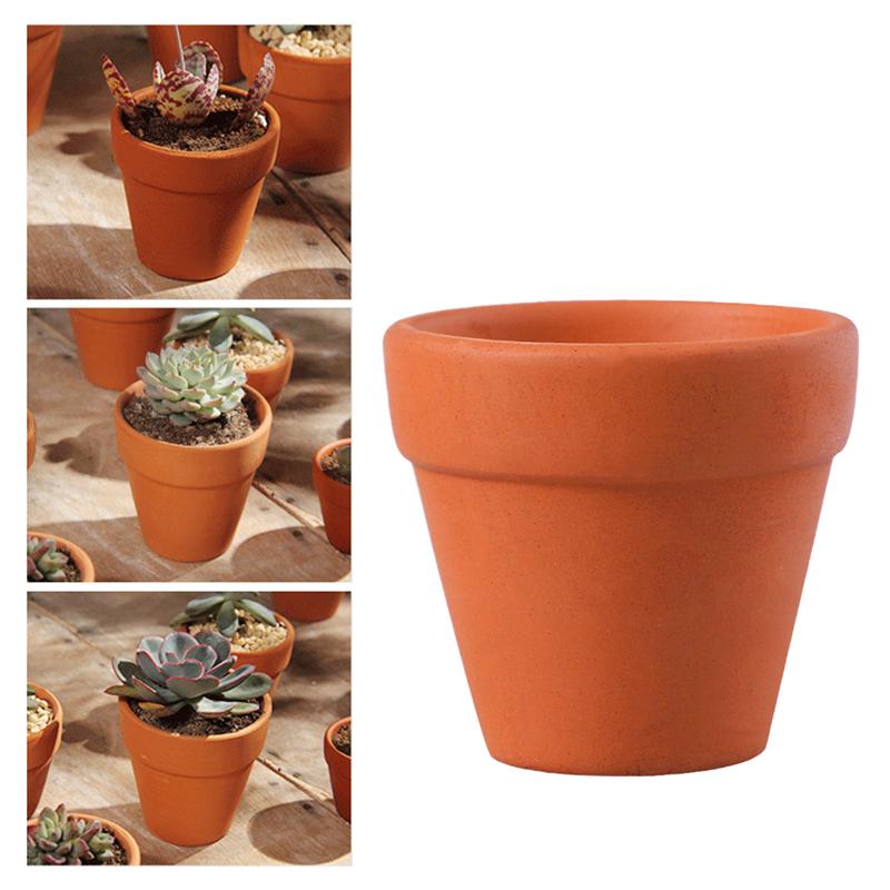 10Pcs 3x3cm Terra Cotta Flower Pots Small Terracotta Pot Clay Ceramic Pottery Planter Flower Pots Succulent Nursery Pots Plants