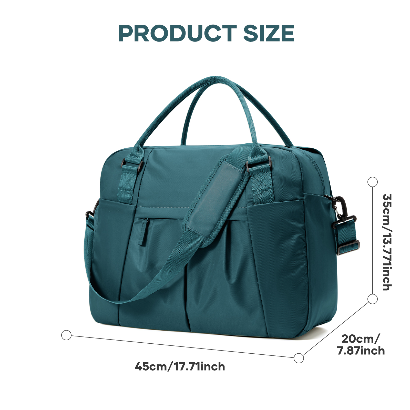 Borse da viaggio da palestra per donna uomo, borse da viaggio per bagagli a mano 40x20x25 Borsa Ryanair, borsa a tracolla impermeabile Borsa da fitness per esercizi: Cielo Blu