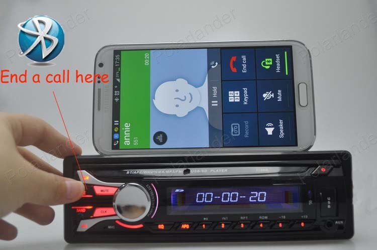 Autoradio Car Radio bluetooth 1-Din Stereo FM USB/SD AUX Audio MP3 Player in Dash Detachable front panel radio cassette player