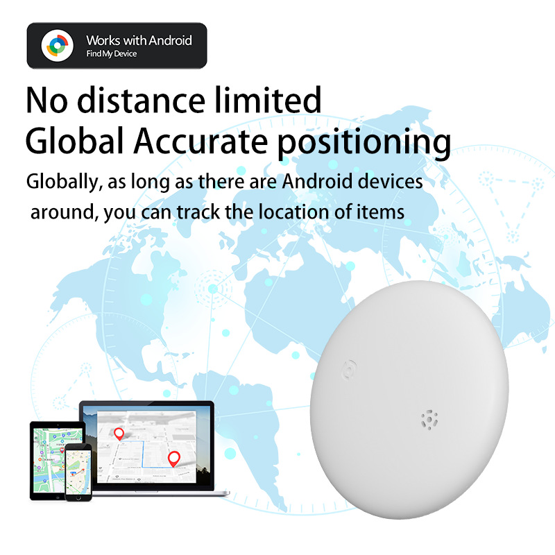 Mini-Tracker Bluetooth Google Find My Device Tragbarer Ortungsgerät Schlüsselverlustprävention IP67 Wasserdichte Geräte nur für Android