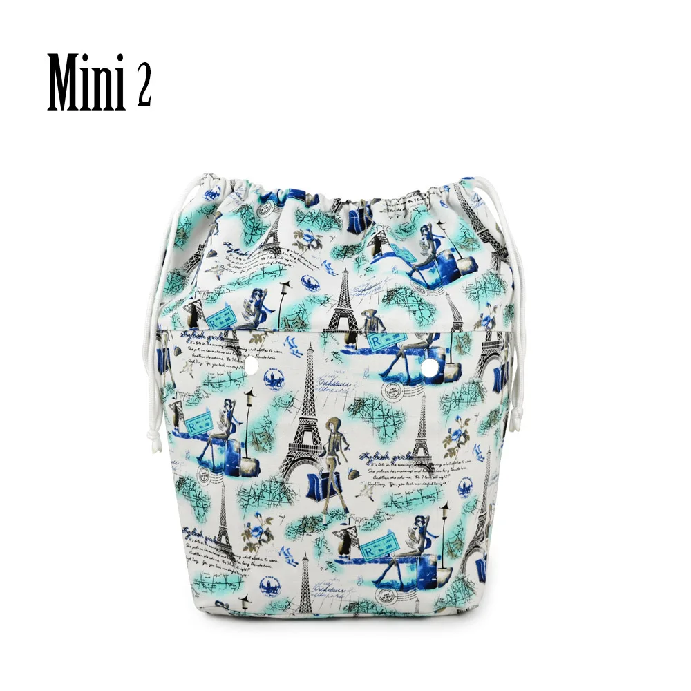 Nouvelle grande capacité classique Mini cordon coloré doublure intérieure insérer pour grand Mini Obag toile poche intérieure pour O sac