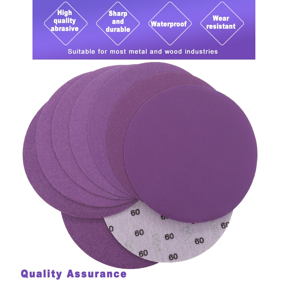 Sanding Discs 6 Inch Hook and Loop 60-10000 Grit Sandpaper 150 mm for Random Orbital Sander Woodworking Automotive Metal Car
