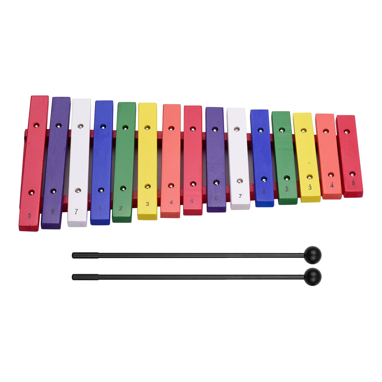 Ammoon 15 Toetsen Xylofoon Kleurrijke Musical Slaginstrument Vroege Onderwijs Instrument Voor Muziek Gevoel Ontwikkeling