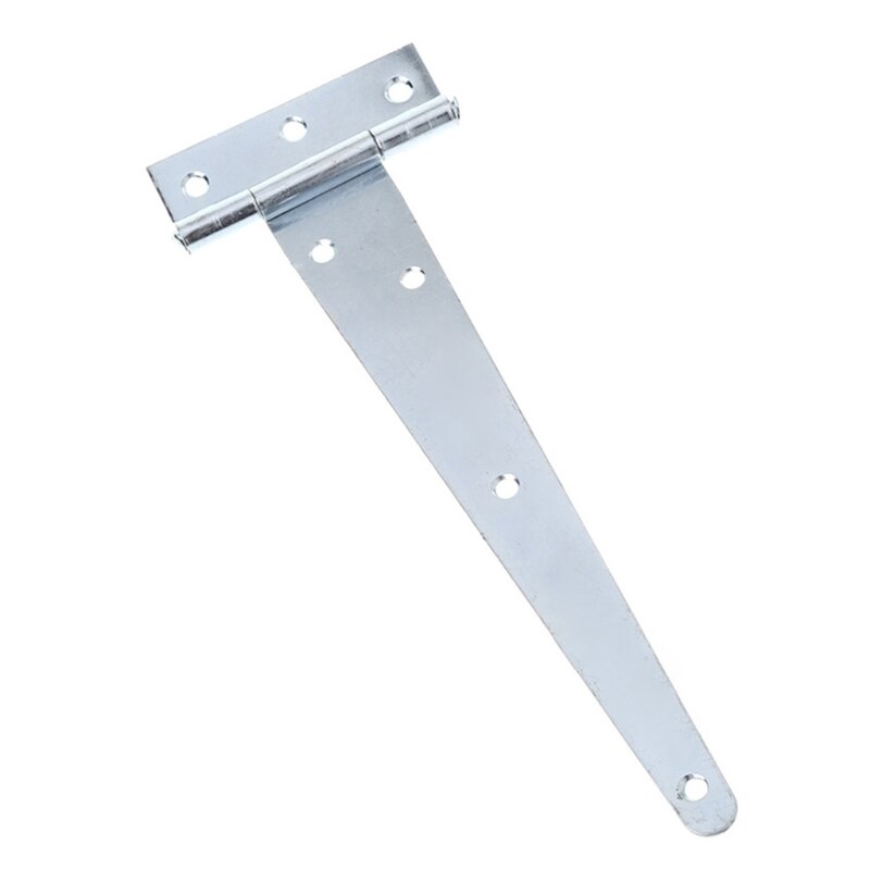 Witte zinken t-vormige driehoekige scharnierkast schuur houten deur poort scharnieren hardware 28tc