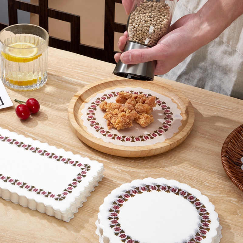 Witte Vetvrije Papieren Kleedjes, Ronde Papieren Wegwerp Placemats Voor Bruiloft, Verjaardag, Serviesdecoratie, Pak 100
