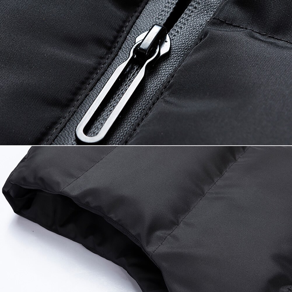 Heren winter effen kleur mouwloos vest jas opstaande kraag dik warm vest herenkleding herenjas