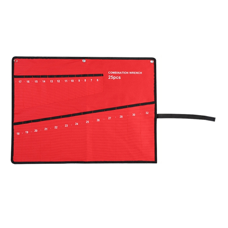 Tool Roll Wrench Roll & Organizer Oxford Tool Bag Electricity Repair Tool Bags: Red