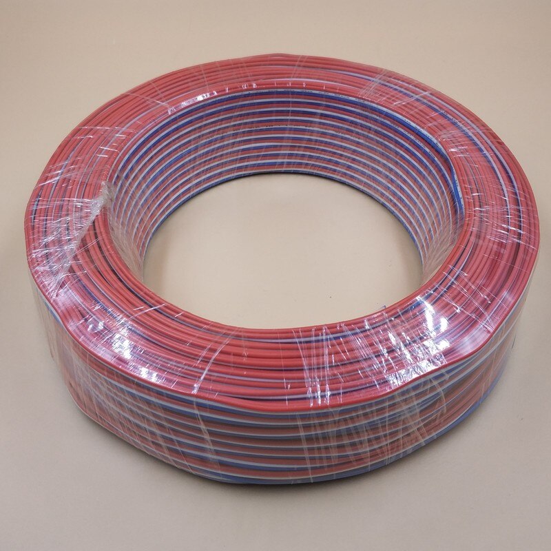 100m/roll 3core BLACK PVC covered flat cable, 3*0.75mm²