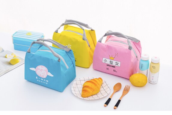 HJKL-bolsa de almuerzo portátil con aislamiento térmico para mujer, bolsa de almuerzo infantil para animales