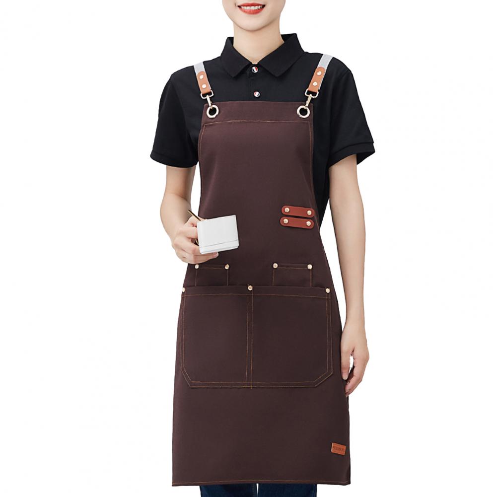 Dicke wasserdichte Schürze für Männer und Frauen, Anti-Fett, schmutzabweisende Kochschürze für Chefkoch, Café, Einkaufen, Kellner, Grill, Küche: Gelb