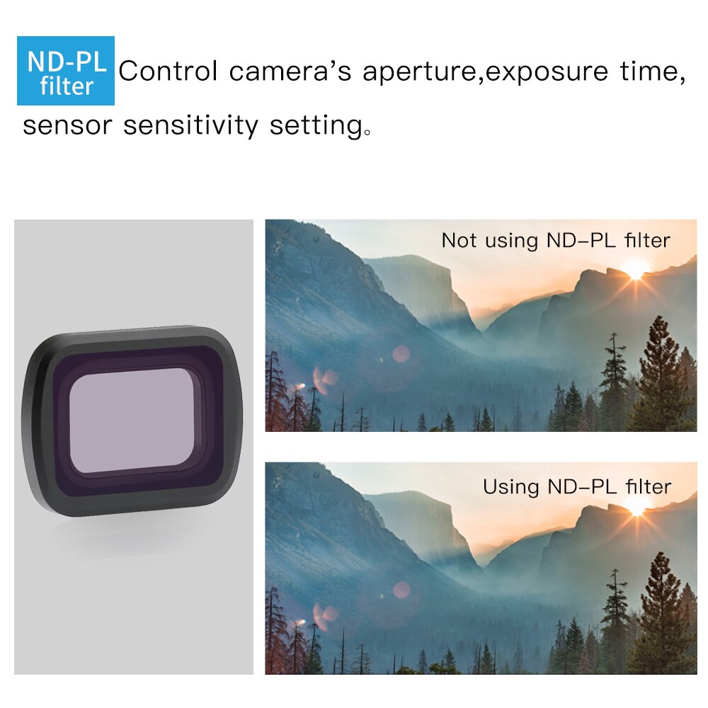 Filtro de lente FIMI PALM 2, Kit CPL NDPL para FIMI PALM 2, conjunto de filtros, cardán para cámara de acción de mano, accesorios para cámara
