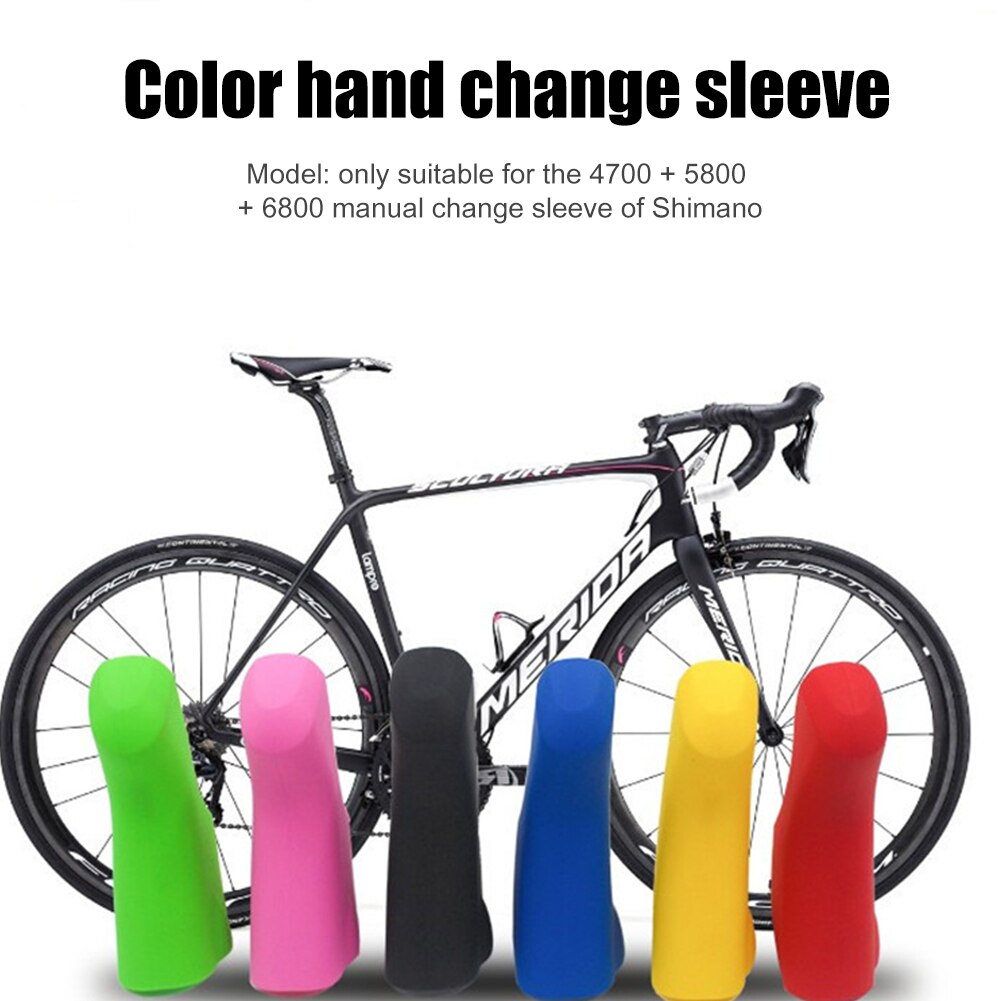 Elastische Silikon Rennrad Schicht Bremshebel Halterung Abdeckung für Shimano 4700/5800/6800 Radfahren Fahrrad Ersatz Zubehör