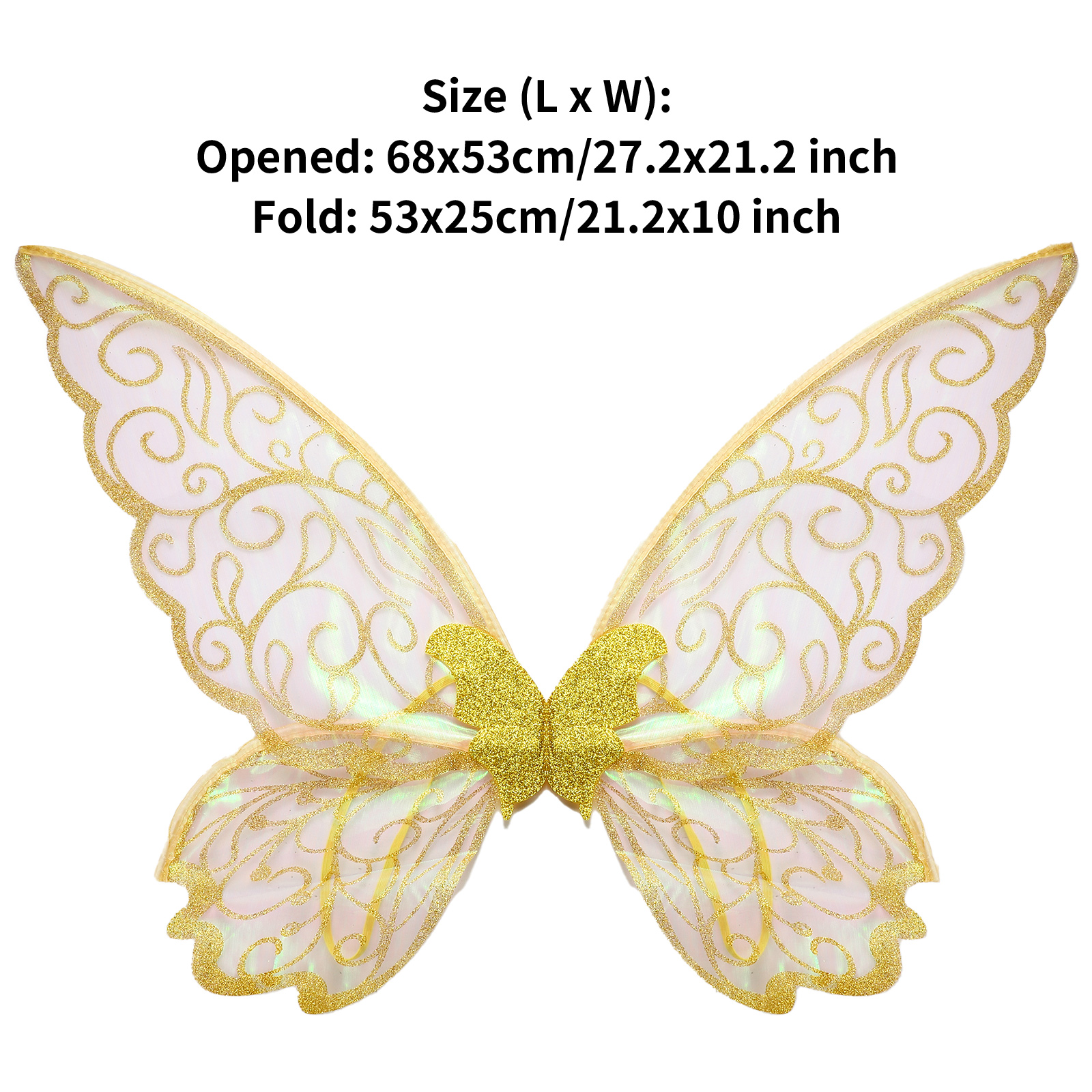 Feenflügel Kostüm Elf Engelsflügel Frauen Mädchen Prinzessin Cosplay Schmetterling Halloween Karneval Festival Performance Requisiten Dress Up