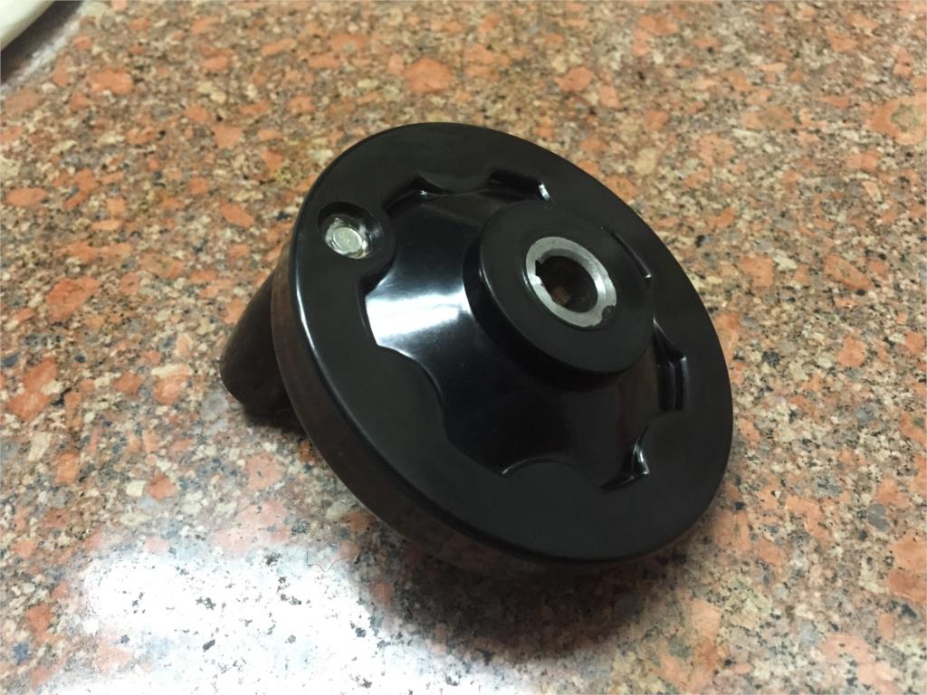 12 x 100mm Back Ripple Hand Wheel w Removable Revolving Handle