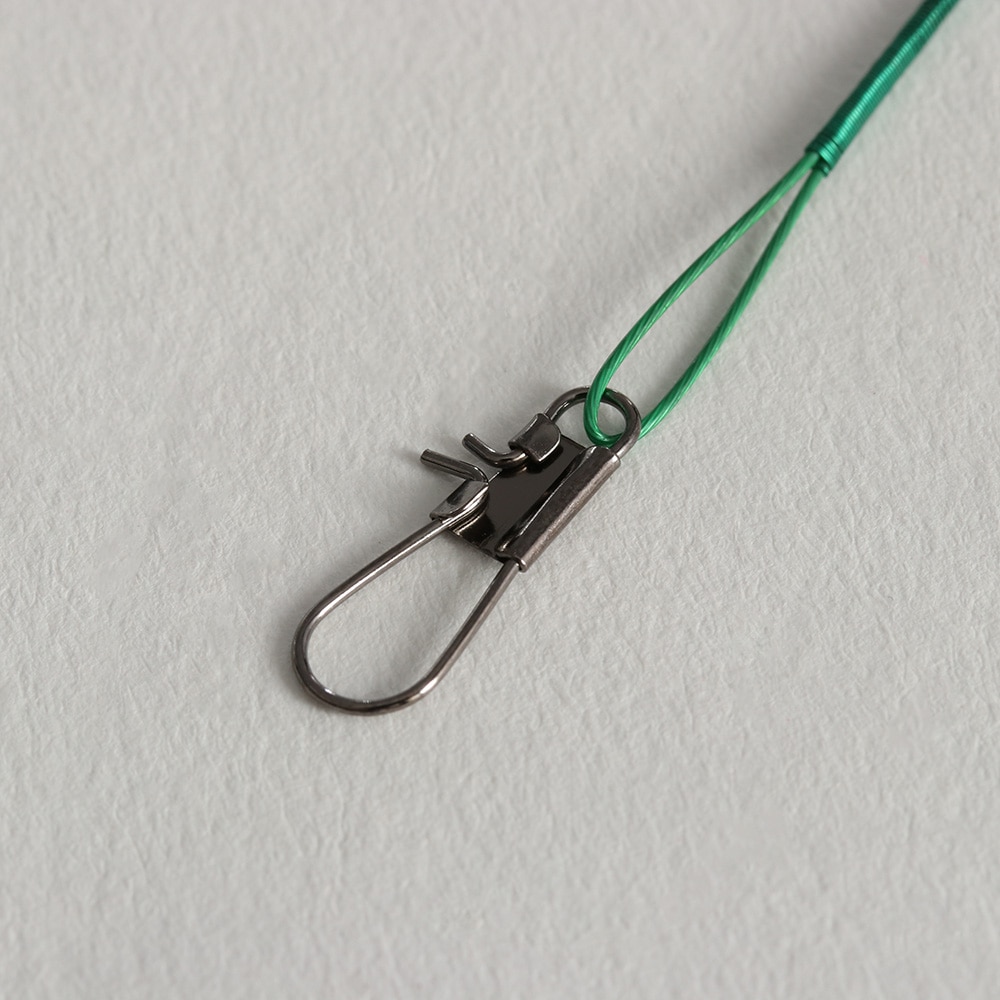 30.86 lbs ciągnąć 20 sztuk przynęty hak ślady stalowe druty bezpieczeństwa pstryknąć obrotowe krętliki trwałe praktyczne linka wędkarska na zewnątrz