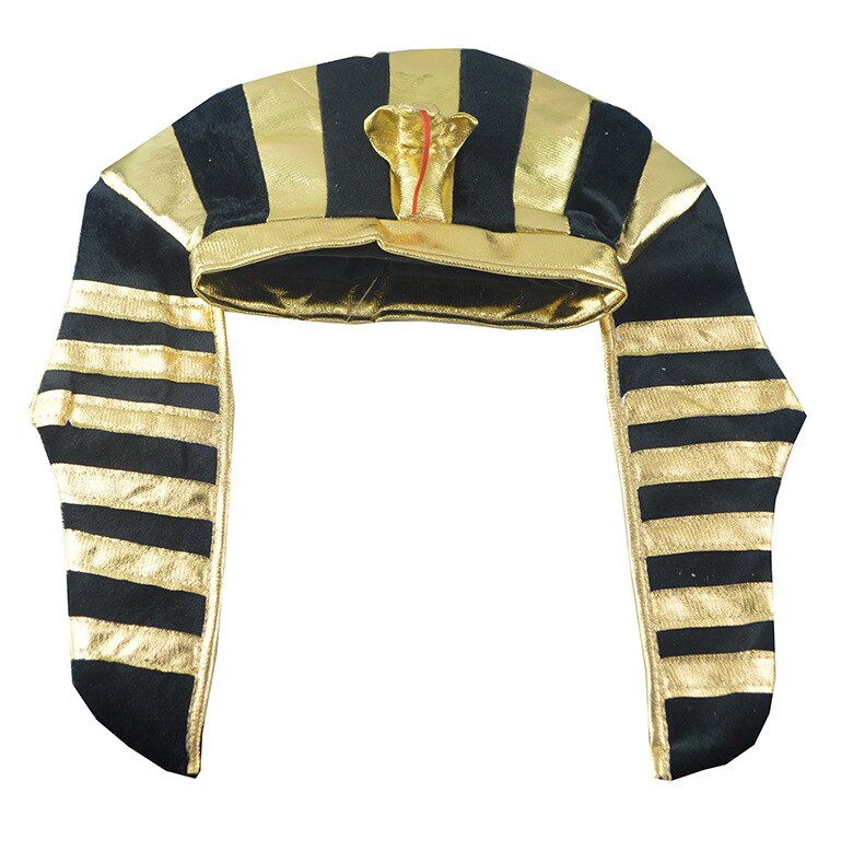 Sombrero Vintage de Egipto para niños y adultos, sombrero de rey Faraón Egipcio, tocado, vestido de fantasía, accesorio de disfraz