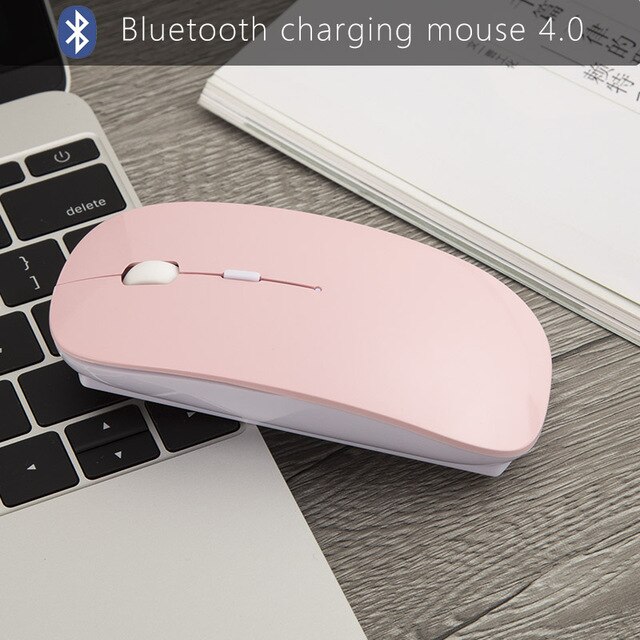 Girls Wireless Mouse for xiaomi apple mouse Draadloze Muis for Macbook air/pro/retina Mice inalambrico with 2.4ghz usb Receiver: Bluetooth pink